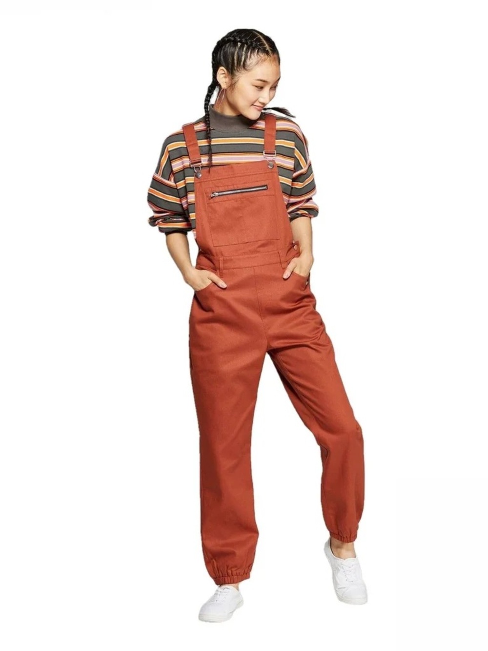 Wild Fable Rust Utility Overall Jumpsuit | XS